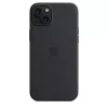 Apple Silicone Case su MagSafe iPhone 15 Plus juoda