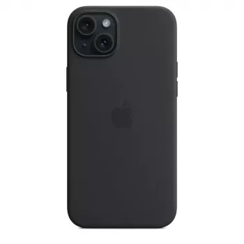 Apple Silicone Case su MagSafe iPhone 15 Plus juoda