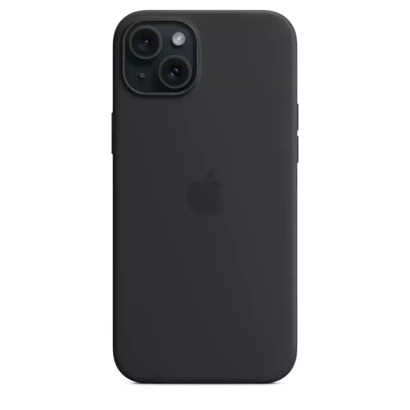 Apple Silicone Case su MagSafe iPhone 15 Plus juoda