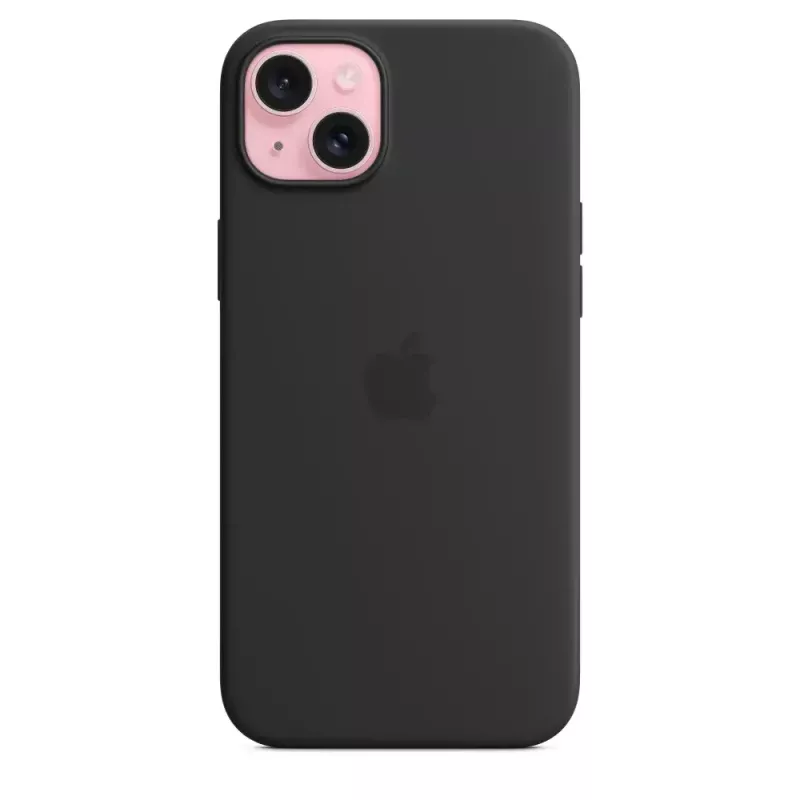 Apple Silicone Case su MagSafe iPhone 15 Plus juoda