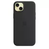 Apple Silicone Case su MagSafe iPhone 15 Plus juoda