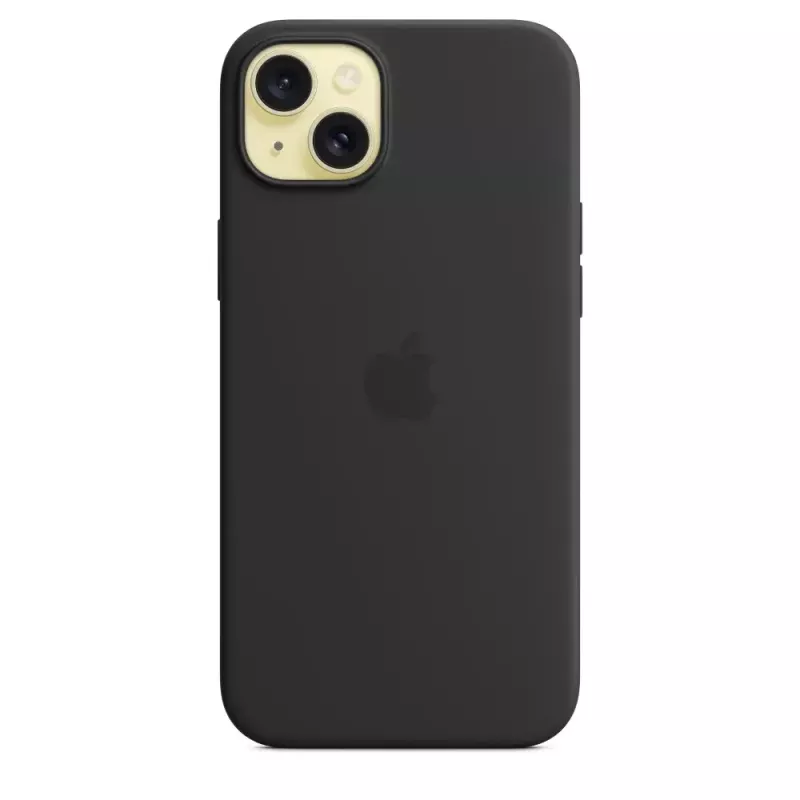 Apple Silicone Case su MagSafe iPhone 15 Plus juoda