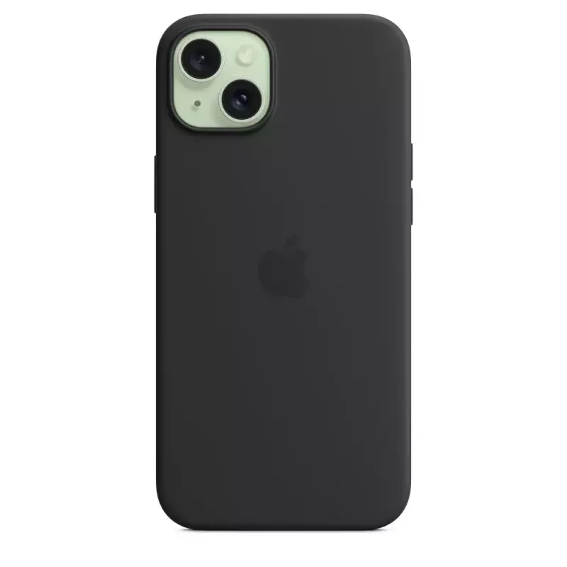 Apple Silicone Case su MagSafe iPhone 15 Plus juoda