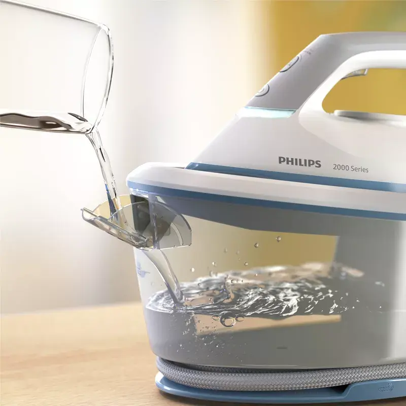 Garinis lygintuvas Philips PSG2000/20, 2400 W, 6 bar, 1,4 l talpa, 110 g/min nuolatinis, 300 g/min stiprus garo smūgis, keraminis padas