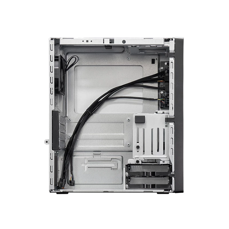 Chieftec BS-20B-OP Mini Tower PC korpusas, microATX/Mini-ITX, be maitinimo bloko, 2x 3,5″, 2x 2,5″, 1x 5,25″ skyriai, maks. vaizdo plokštė 270 mm, USB-C, 90 mm ventiliatorius, juodas