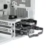Chieftec BS-20B-OP Mini Tower PC korpusas, microATX/Mini-ITX, be maitinimo bloko, 2x 3,5″, 2x 2,5″, 1x 5,25″ skyriai, maks. vaizdo plokštė 270 mm, USB-C, 90 mm ventiliatorius, juodas