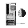 Chieftec BS-20B-OP Mini Tower PC korpusas, microATX/Mini-ITX, be maitinimo bloko, 2x 3,5″, 2x 2,5″, 1x 5,25″ skyriai, maks. vaizdo plokštė 270 mm, USB-C, 90 mm ventiliatorius, juodas