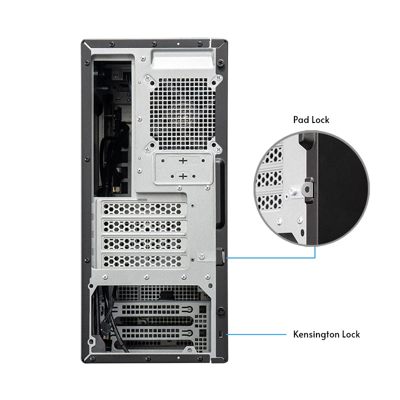 Chieftec BS-20B-OP Mini Tower PC korpusas, microATX/Mini-ITX, be maitinimo bloko, 2x 3,5″, 2x 2,5″, 1x 5,25″ skyriai, maks. vaizdo plokštė 270 mm, USB-C, 90 mm ventiliatorius, juodas