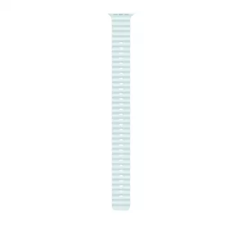 APPLE 49 mm Ice Blue Ocean Band prailginimas – natūralaus titano apdaila