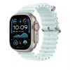 APPLE 49 mm Ice Blue Ocean Band prailginimas – natūralaus titano apdaila