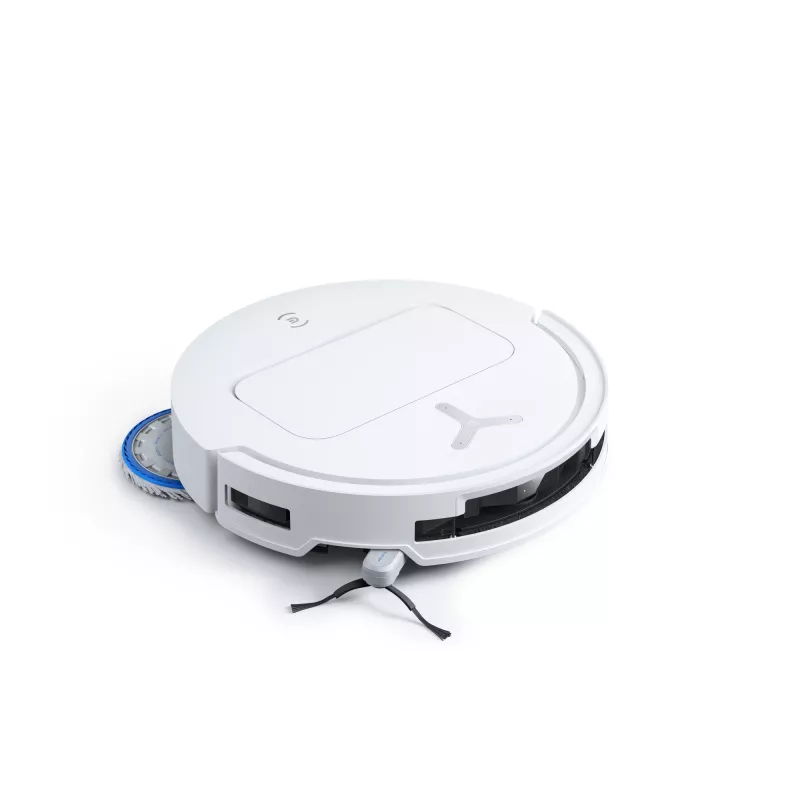 Robotinis dulkių siurblys Ecovacs Deebot T50 Pro Omni – 185 min veikimo laikas, 6400 mAh baterija, 3 L bazės dulkių talpa, D-ToF lidar navigacija, šlapias valymas, 9 mm įveikimas
