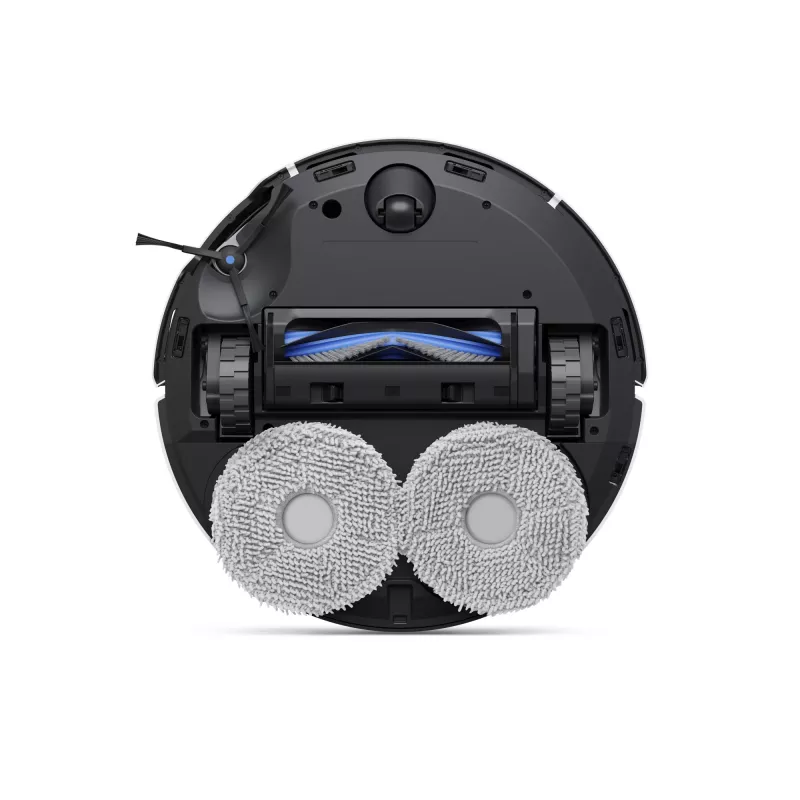 Robotinis dulkių siurblys Ecovacs Deebot T50 Pro Omni – 185 min veikimo laikas, 6400 mAh baterija, 3 L bazės dulkių talpa, D-ToF lidar navigacija, šlapias valymas, 9 mm įveikimas
