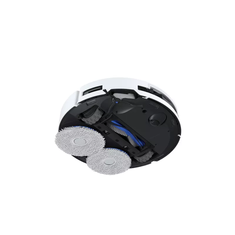 Robotinis dulkių siurblys Ecovacs Deebot T50 Pro Omni – 185 min veikimo laikas, 6400 mAh baterija, 3 L bazės dulkių talpa, D-ToF lidar navigacija, šlapias valymas, 9 mm įveikimas