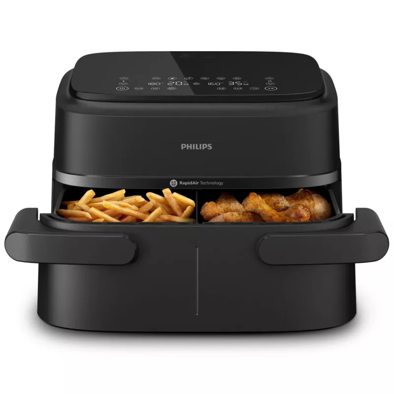 Philips 1000 serijos NA150/00 oro gruzdintuvė, dviguba, 7 L, 2450 W, juoda