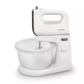 Philips 5000 Series HR3745/00 rankinis plaktuvas su stovu ir dubeniu 450 W pilka/balta