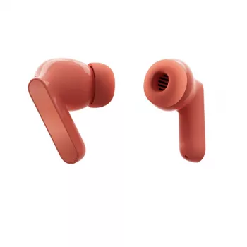 Belaidės ausinės Motorola Moto Buds – koralinė, Bluetooth 5.3, ANC, Dolby Atmos, 9 h grojimo (42 h su dėklu)