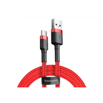 BASEUS CATKLF-C09 Cafule pynė USB-A į USB-C 2A 2m raudona