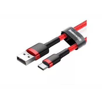 BASEUS CATKLF-C09 Cafule pynė USB-A į USB-C 2A 2m raudona