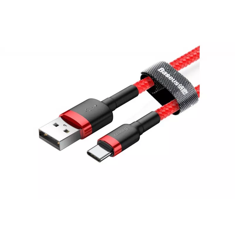 BASEUS CATKLF-C09 Cafule pynė USB-A į USB-C 2A 2m raudona