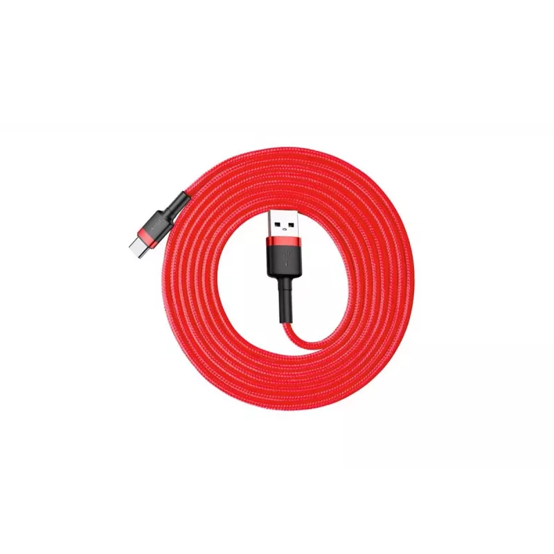 BASEUS CATKLF-C09 Cafule pynė USB-A į USB-C 2A 2m raudona