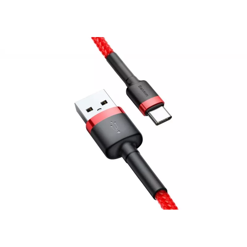 BASEUS CATKLF-C09 Cafule pynė USB-A į USB-C 2A 2m raudona