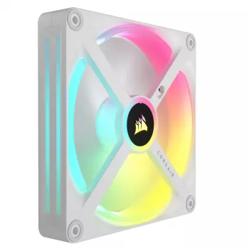 CORSAIR Qx RGB Series iCUE LINK Qx140 RGB White 140 mm ventiliatoriaus rinkinys
