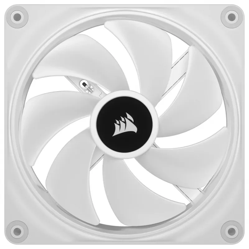 CORSAIR Qx RGB Series iCUE LINK Qx140 RGB White 140 mm ventiliatoriaus rinkinys