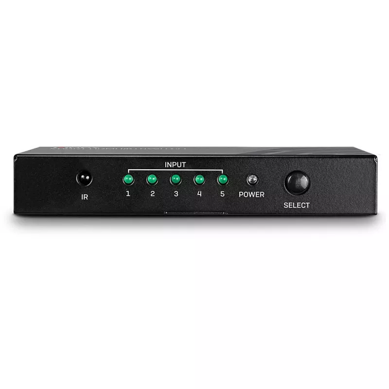 Lindy 5 prievadų HDMI 18G jungiklis, metalinis, juodas