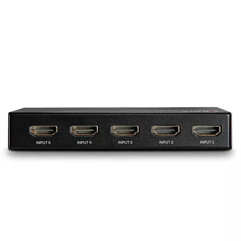 Lindy 5 prievadų HDMI 18G jungiklis, metalinis, juodas