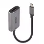 Lindy USB Type C į HDMI 8K60 keitiklis, 0,11 m, USB Type-C, HDMI, vyriškas, moteriškas, tiesus
