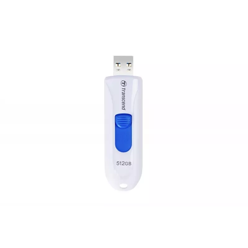 TRANSCEND JetFlash 790W - 512GB USB atmintukas - USB 3.1 - Baltas