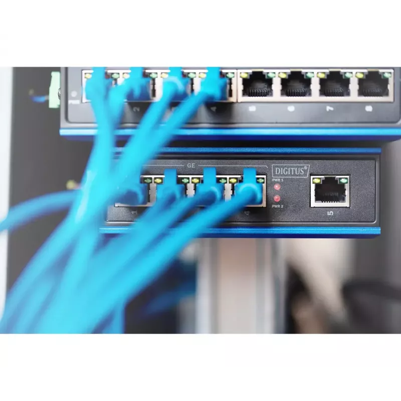 Tinklo jungiklis Digitus DN-651118 4 prievadų Gigabit nevaldomas