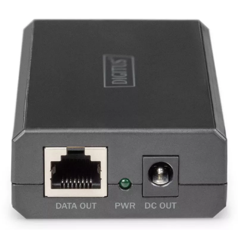 DIGITUS Gigabit Ethernet PoE skirstytuvas 802.3af/at/bt Išėjimas: 12V/4,25A 24V/2,125A 51W