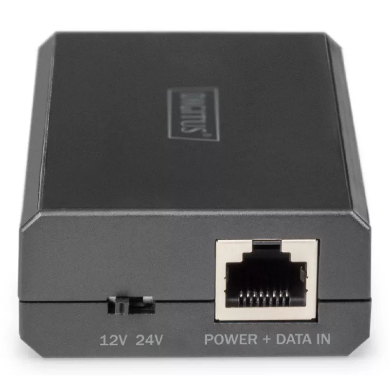 DIGITUS Gigabit Ethernet PoE skirstytuvas 802.3af/at/bt Išėjimas: 12V/4,25A 24V/2,125A 51W