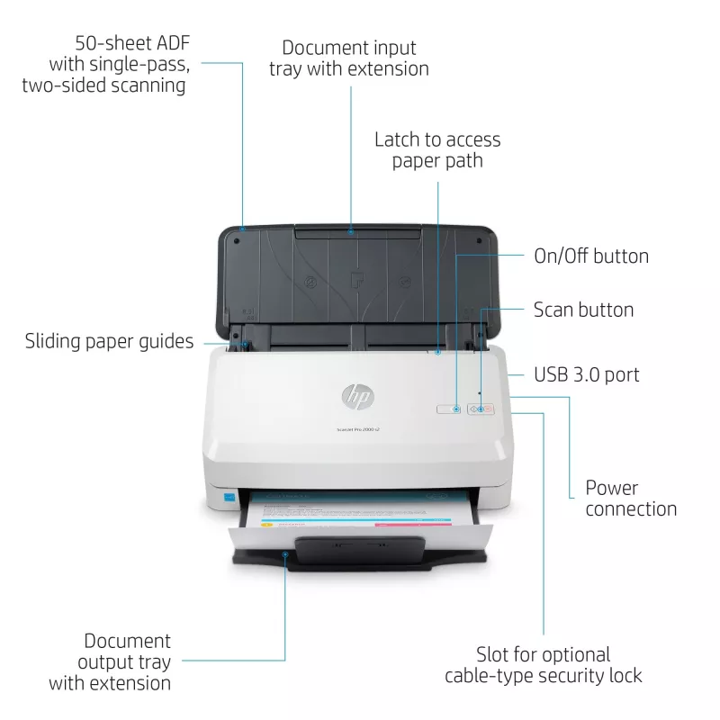 HP Scanjet Pro 2000 s2 lakštinis skaitytuvas