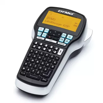 DYMO LabelManager 420P – Nešiojamas aukštos kokybės etikečių spausdintuvas su įkraunama baterija, ABC klaviatūra, 4 D1 etikečių ritinėliais ir nešiojimo dėklu