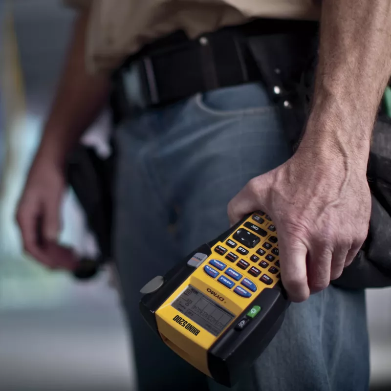 DYMO Rhino 5200 pramoninis etikečių spausdintuvas su dėklu
