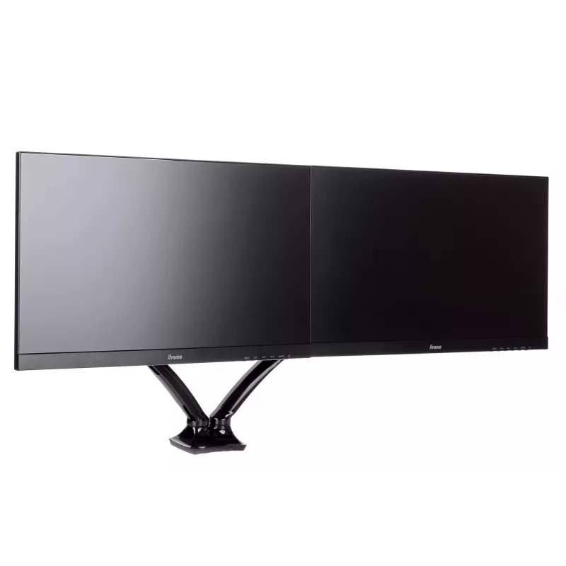 IIyama DS3002C-B1 dviejų monitorių laikiklis / stovas 68.6 cm (27 col.) stalas Juoda