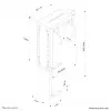 Neomounts CPU-D100BLACK laikiklis sisteminiam blokui po stalu - iki 30 kg, universalus, juodas