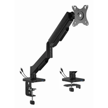 Stalinis monitoriaus laikiklis Gembird MA-DA1U-01 iki 32 colių (81,3 cm) ekranams, max 9 kg, VESA 75x75–100x100, juodas