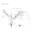 Gembird MA-DA2P-02 laikiklis dviem monitoriams ant stalo, iki 81,3 cm (32 col.), VESA 75x75–100x100, max 9 kg vienam, spaustuvas/įvorė, juodas
