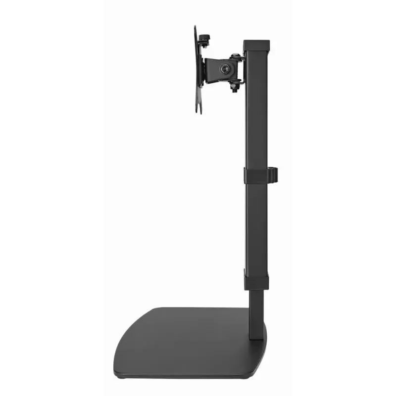 Monitoro stovas GEMBIRD MS-D1ST-02 – reguliuojamas aukštis, 17–32 colių, 8 kg, VESA 75×75–100×100, juodas