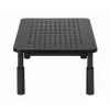 Monitoro stovas GEMBIRD MS-TABLE-D-01 – reguliuojamo aukščio pakyla su stalčiumi, plieninis, 140 mm aukštis, iki 20 kg