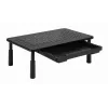 Monitoro stovas GEMBIRD MS-TABLE-D-01 – reguliuojamo aukščio pakyla su stalčiumi, plieninis, 140 mm aukštis, iki 20 kg