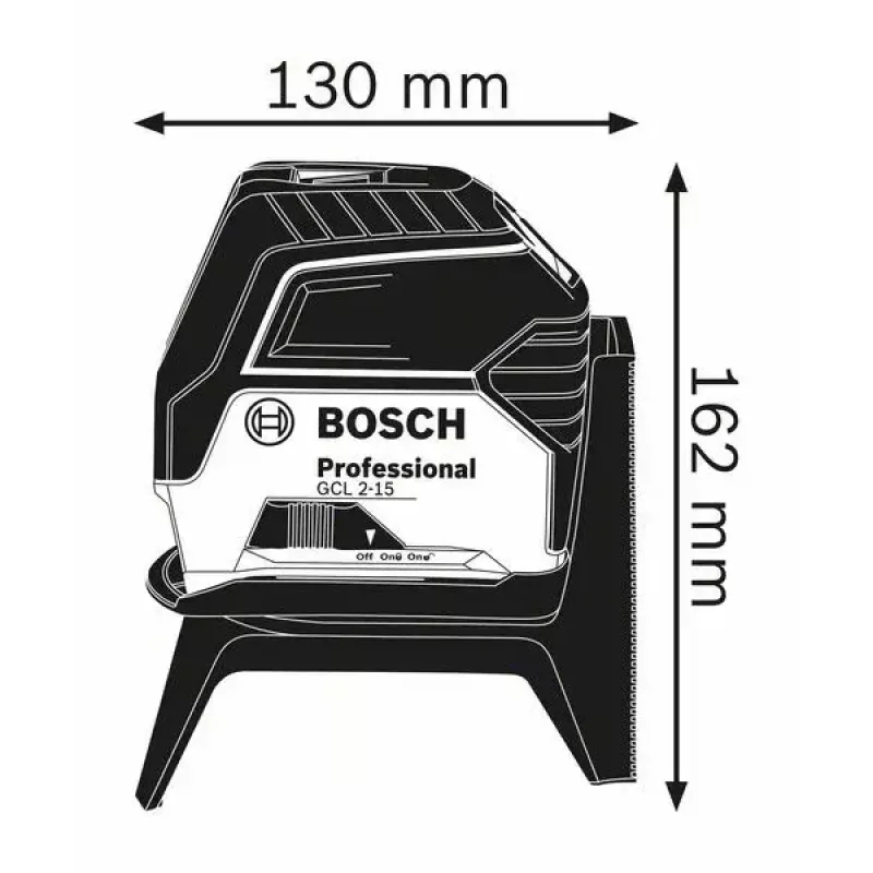 Bosch GCL 2-15 Professional linijinis/taškinis nivelyras 15 m 650 nm