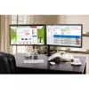 Monitorų laikiklis TECHLY ICA-LCD-382-D dviems ekranams, tvirtinimas spaustuku, iki 27 colių, 20 kg, VESA 75x75–100x100, juodas