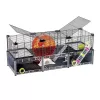 Narvelis graužikams FERPLAST Multipla didelis 107,5×37,5×42 cm, metalinis, juodas