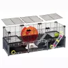 Narvelis graužikams FERPLAST Multipla didelis 107,5×37,5×42 cm, metalinis, juodas