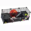 Narvelis graužikams FERPLAST Multipla didelis 107,5×37,5×42 cm, metalinis, juodas