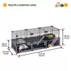 Narvelis graužikams FERPLAST Multipla didelis 107,5×37,5×42 cm, metalinis, juodas